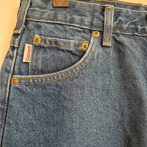 Carhartt Men's Relaxed Fit Denim Jeans - Deep Blue - Picture 2 of 7